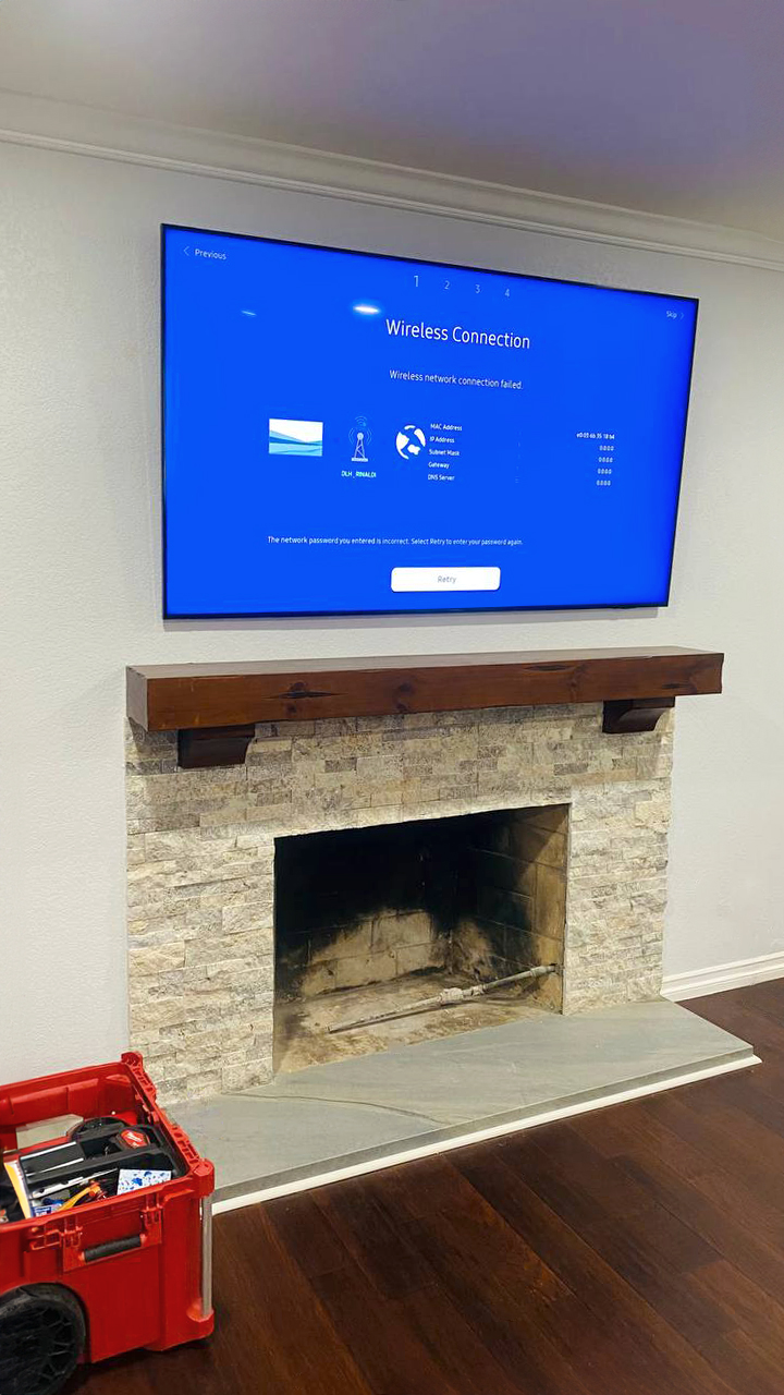 TV Mounting Service On Wall Professional TV Installation