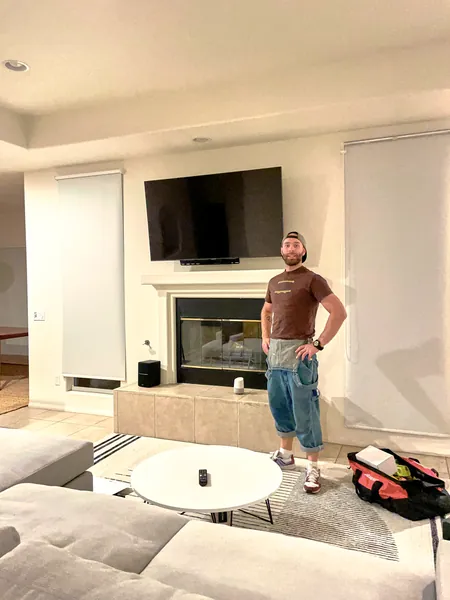 A completed TV Mount Master installation