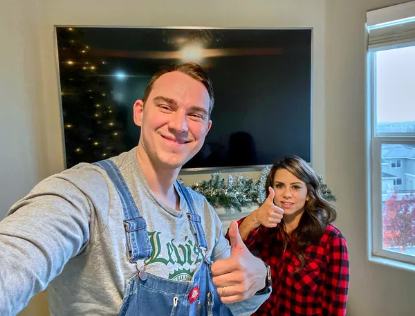 A completed TV Mount Master installation