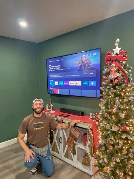 A completed TV Mount Master installation