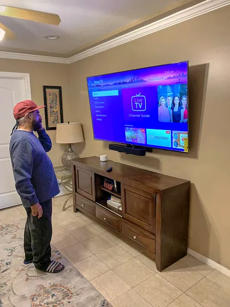 A completed TV Mount Master installation